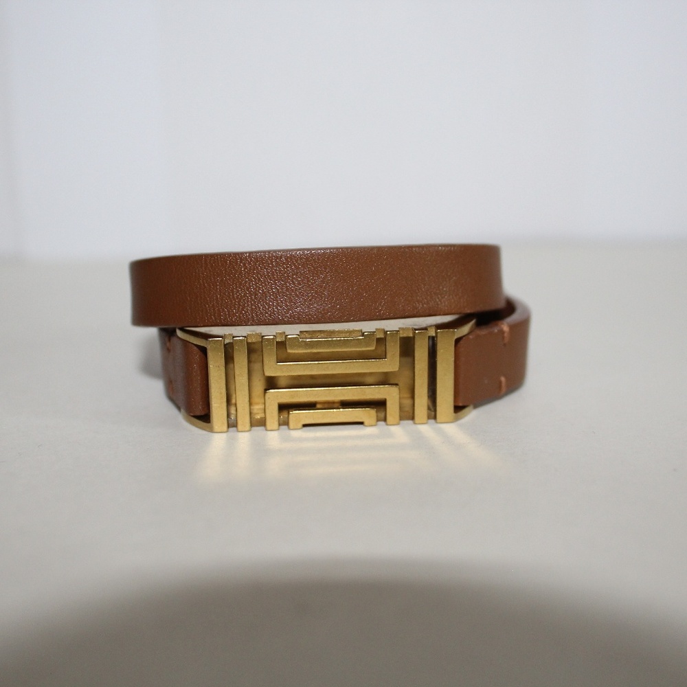 Tory Burch Double Leather Band FitBit Bracelet